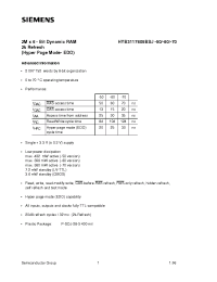Datasheet HYB3117805BSJ-50 manufacturer Siemens